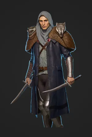 Class portrait of the Assassin, rendered from client character art.