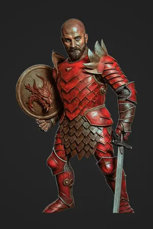 The Dragonknight class portrait, rendered from client character art.