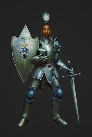 Class portrait of the Guardian, rendered from client character art.