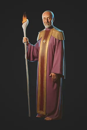 The Priest class portrait, rendered from client character art.