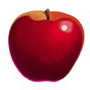 Consumable icon art for an apple.