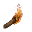 Tool icon art for a torch.