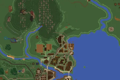 Map render of the Castle Courtyard at the heart of Edrivine