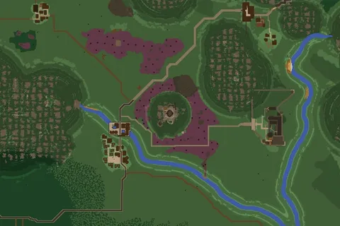 Map render of the Mage Tower district in the western wilds