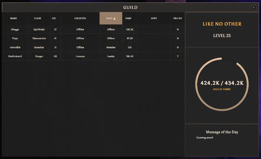 Image 3 of 4 from the post Steam Patch 3.2.2- GUILDS , UI improvements, new Quests and New Rare Drops!